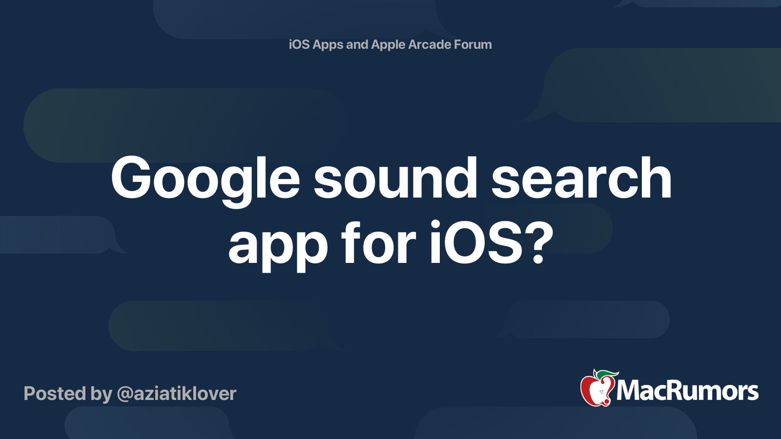 Google sound search app for iOS? MacRumors Forums