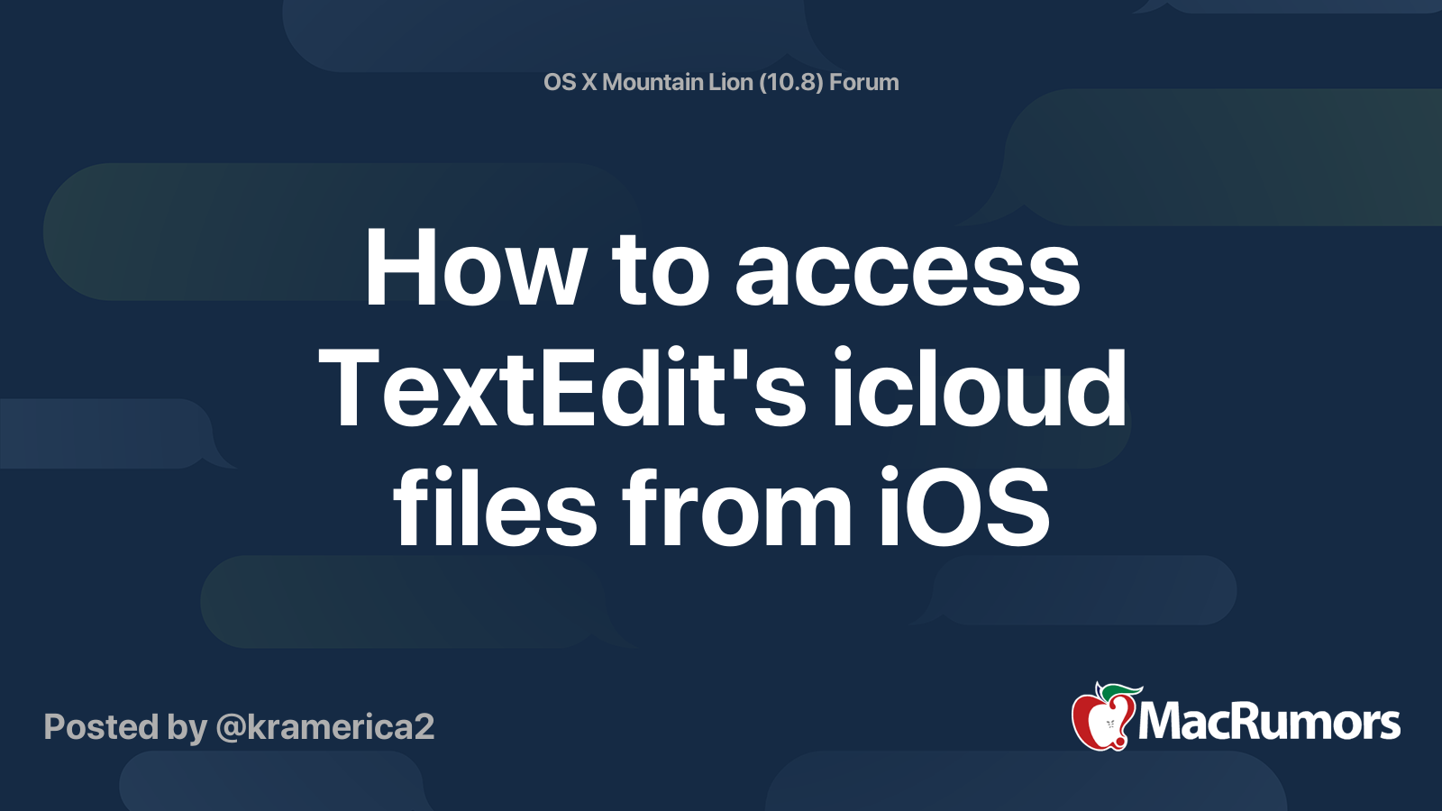 Textedit icloud sign in