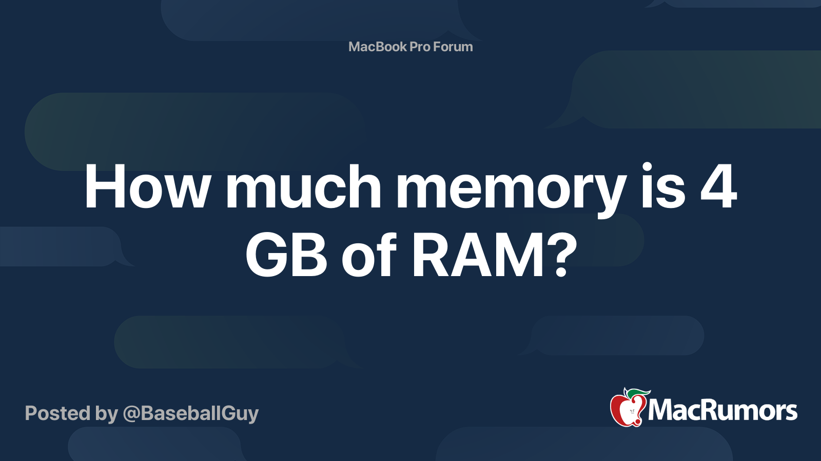 how-much-memory-is-4-gb-of-ram-macrumors-forums