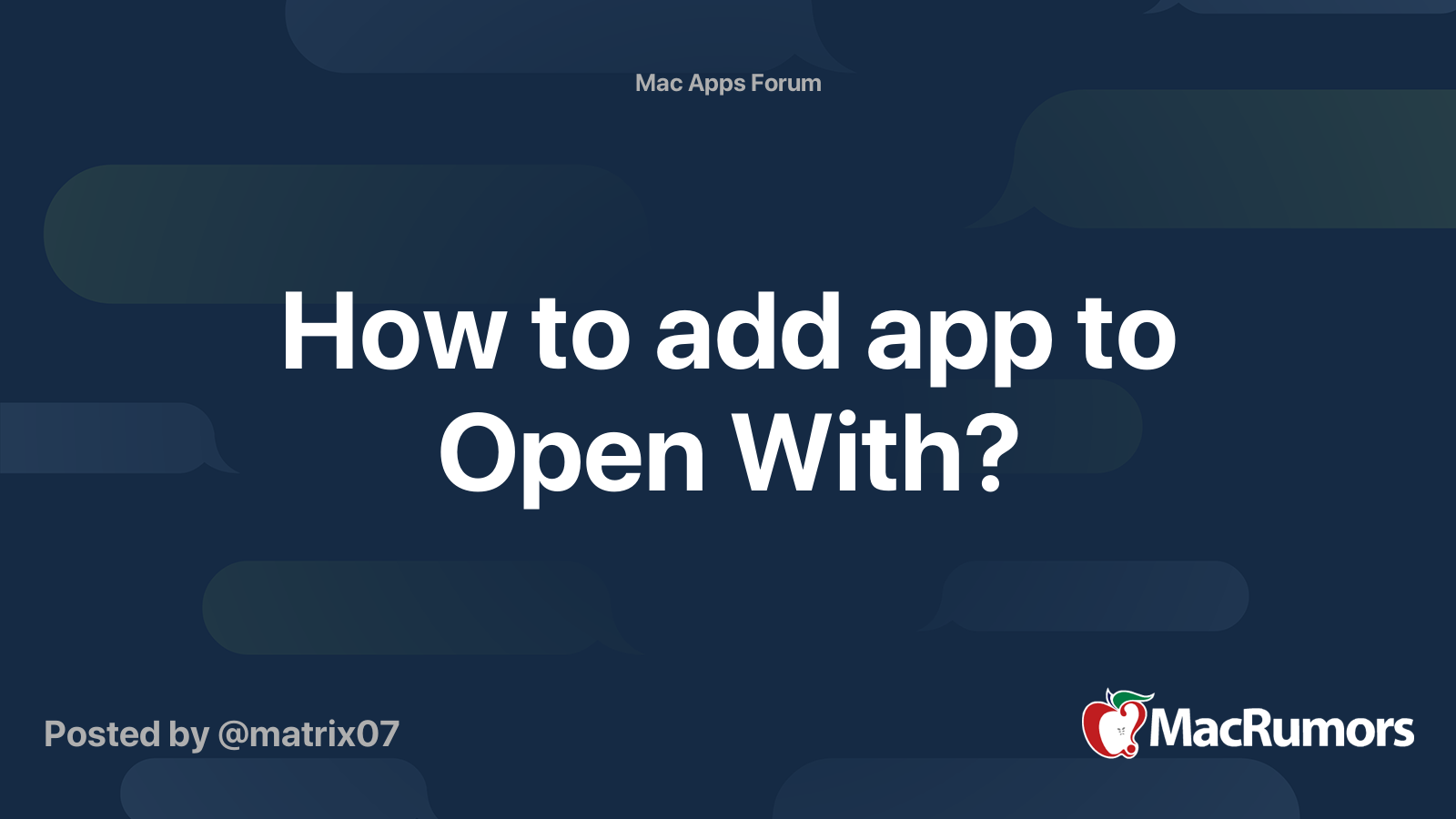 how-to-add-app-to-open-with-macrumors-forums