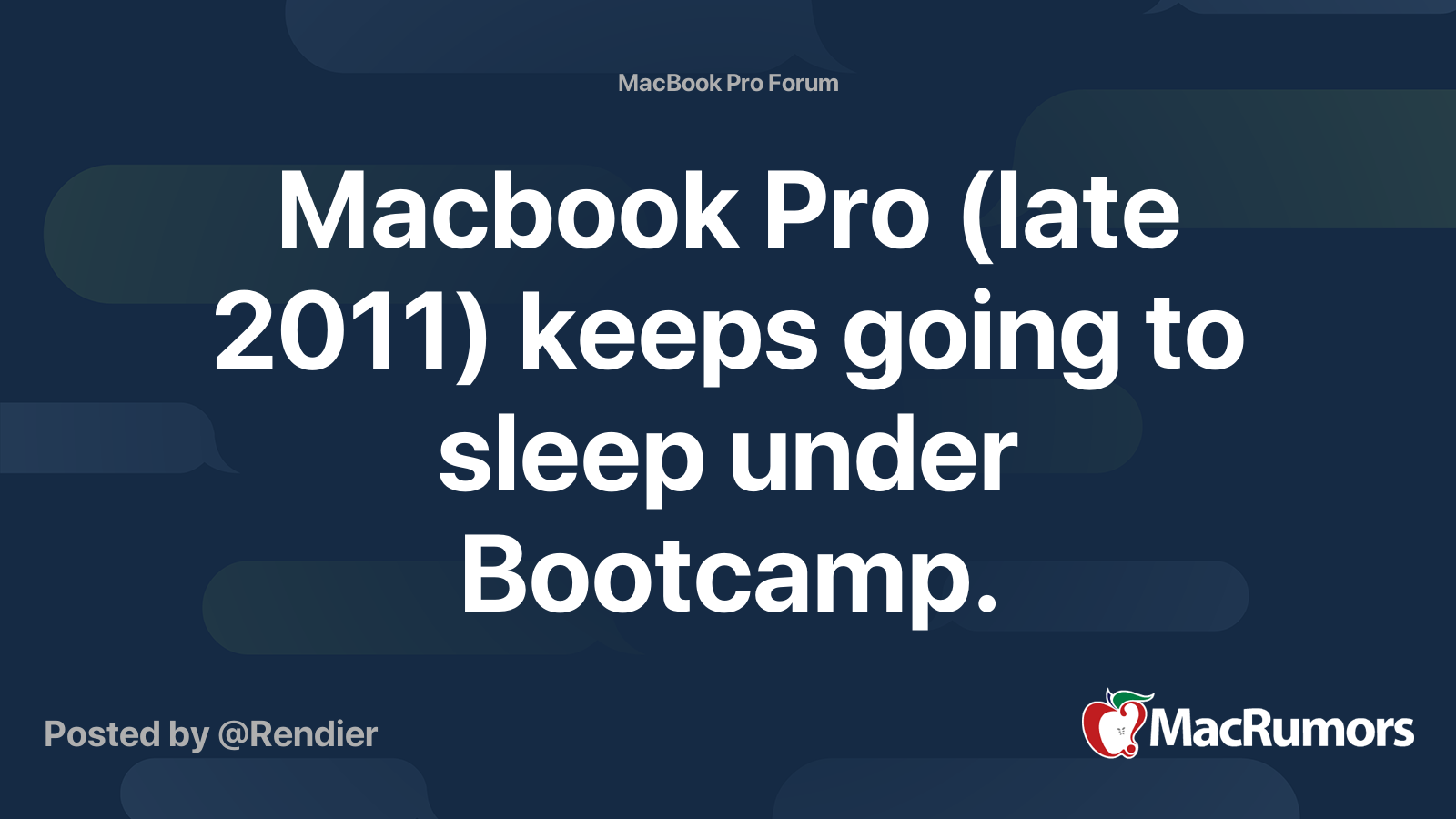 Macbook Pro (late 2011) keeps going to sleep under Bootcamp