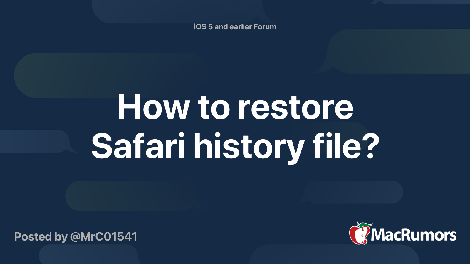 how-to-restore-safari-history-file-macrumors-forums