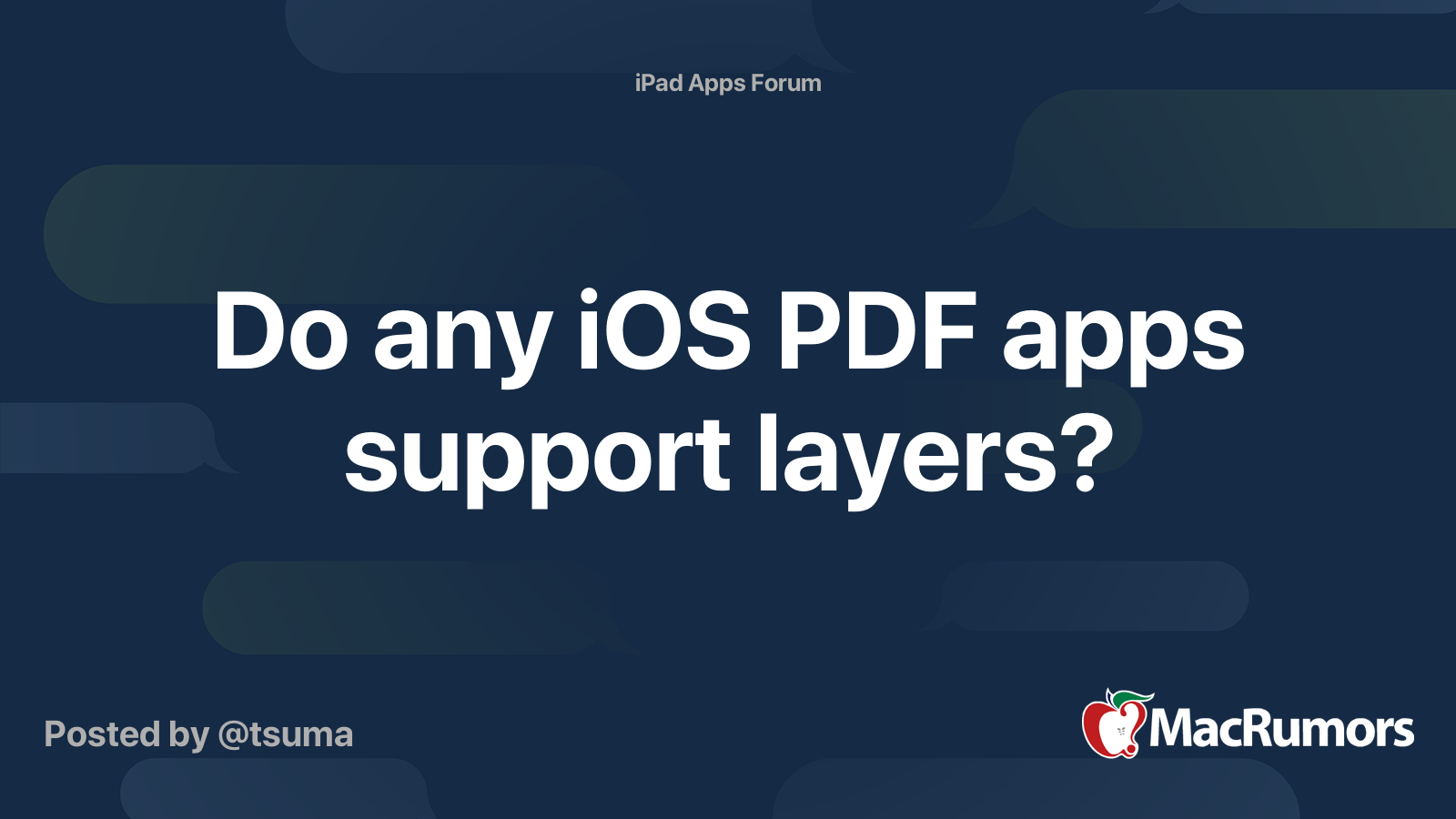 Do any iOS PDF apps support layers? | MacRumors Forums