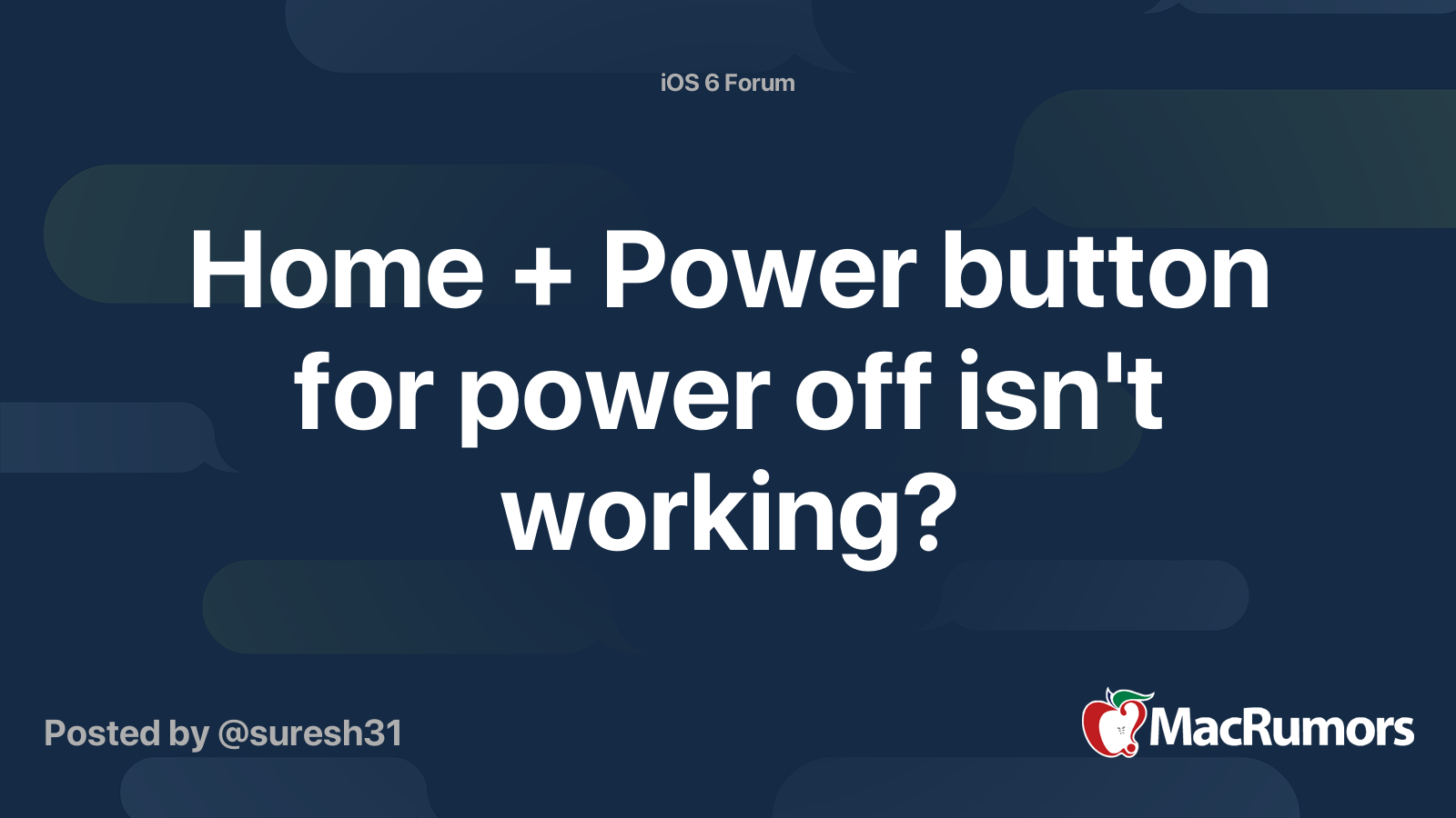 home-power-button-for-power-off-isn-t-working-macrumors-forums