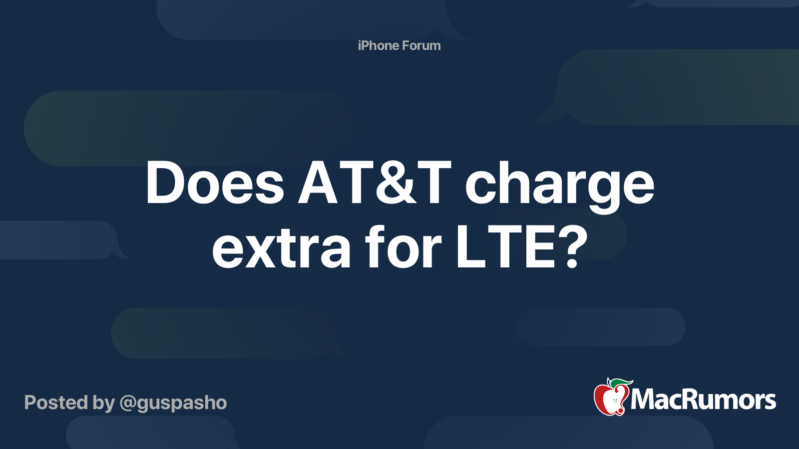 does-at-t-charge-extra-for-lte-macrumors-forums