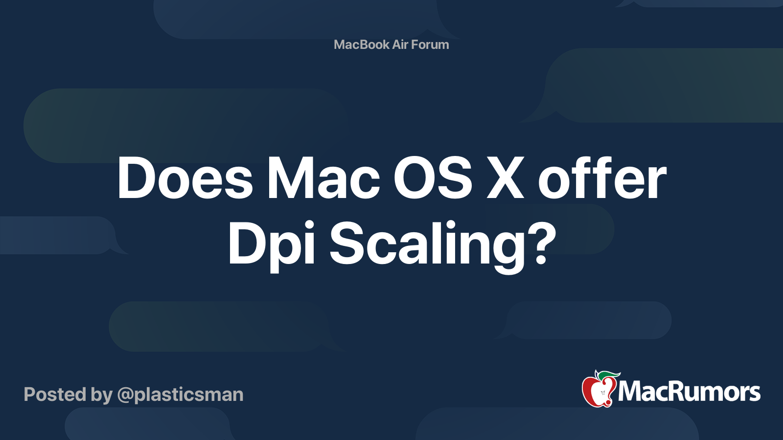 Dpi настройка на mac os