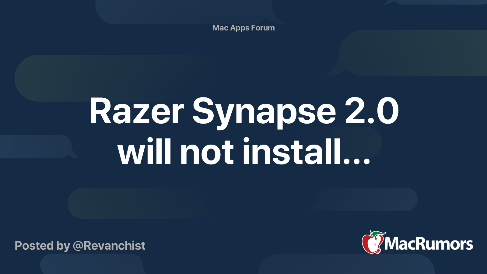 How to install Razer Synapse 2.0