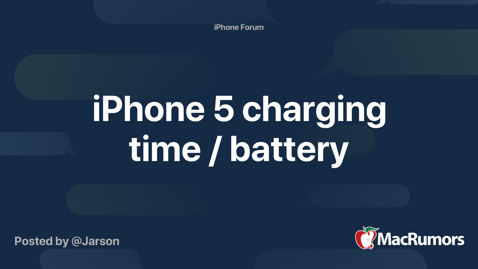 iPhone 5 charging time battery | Forums