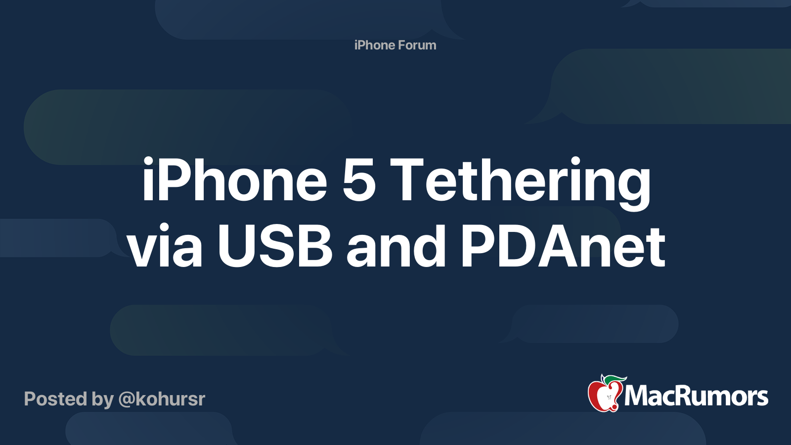 Tethering