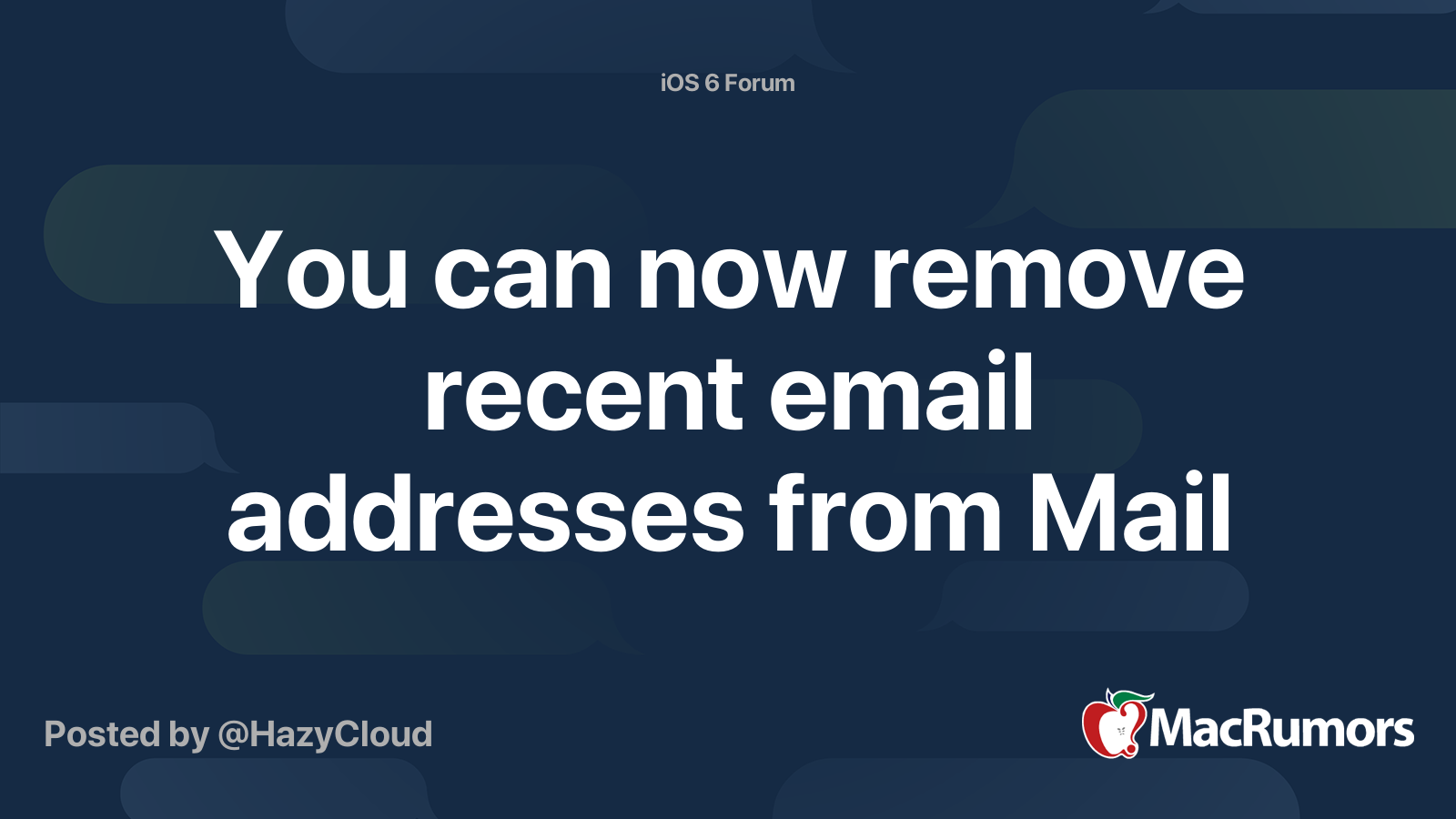 you-can-now-remove-recent-email-addresses-from-mail-macrumors-forums