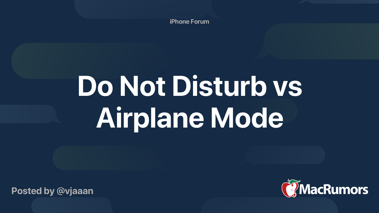 airplane mode vs do not disturb iphone