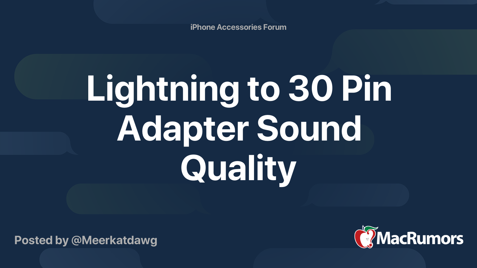 Lightning adapter best sale sound quality