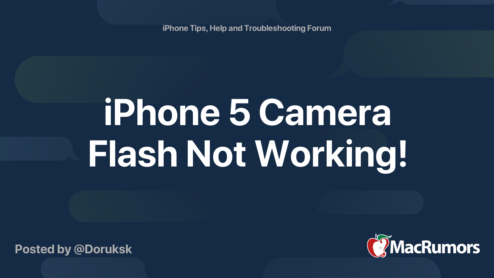 flash not working on video iphone 13