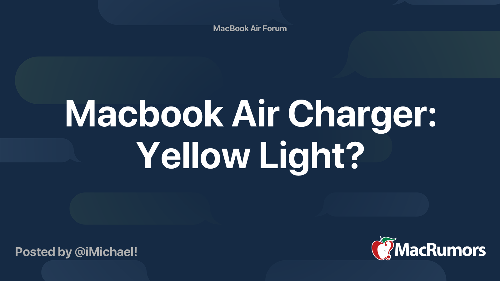 green light on macbook air charger