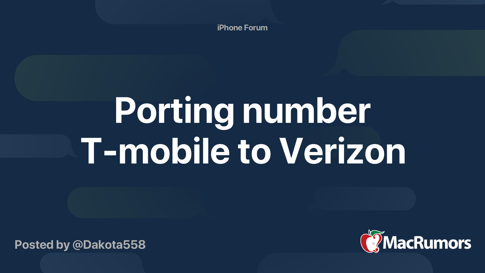 how long to port number from t mobile to verizon