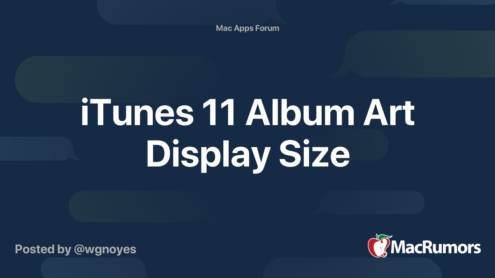 iTunes 11 Album Art Display Size MacRumors Forums
