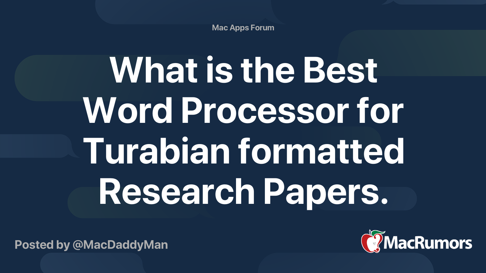 best word processor for research papers