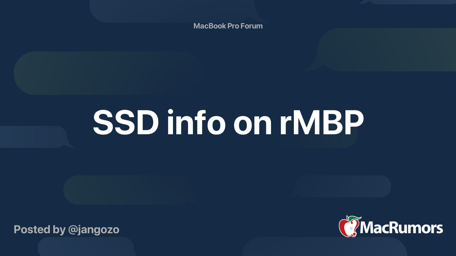 Melbourne træ kamera SSD info on rMBP | MacRumors Forums