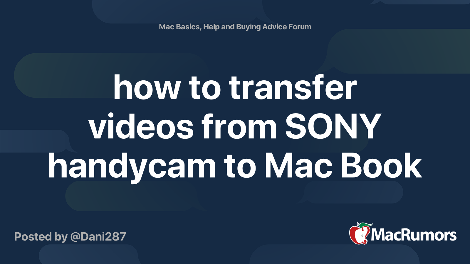 how to download videos from sony handycam to mac