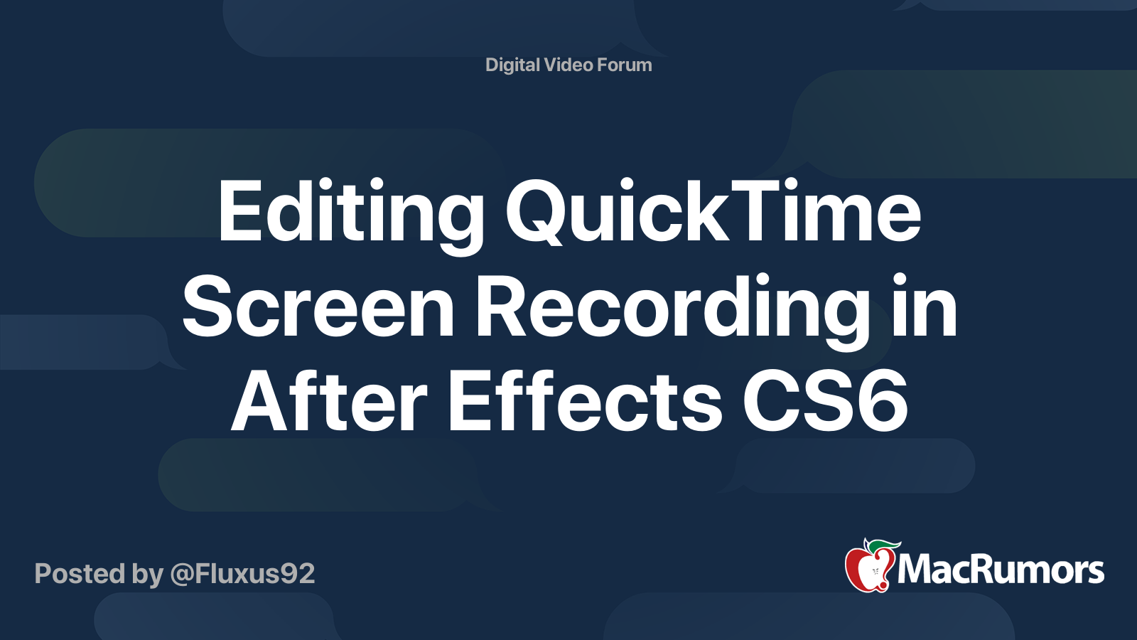 download quicktime for after effects cs6