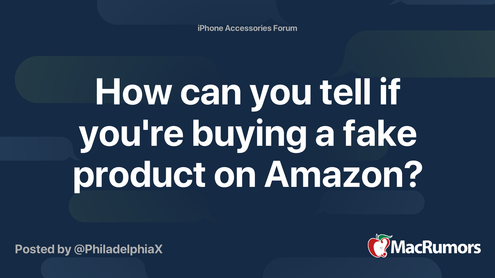 How can you tell if you're buying a fake product on Amazon? MacRumors