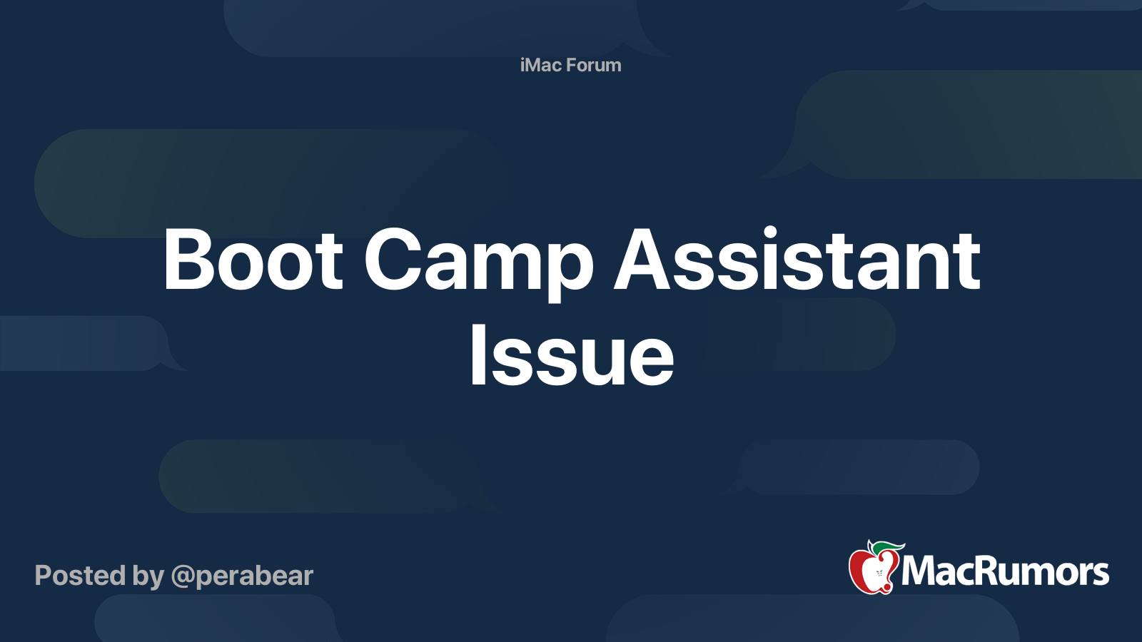 boot camp assistant