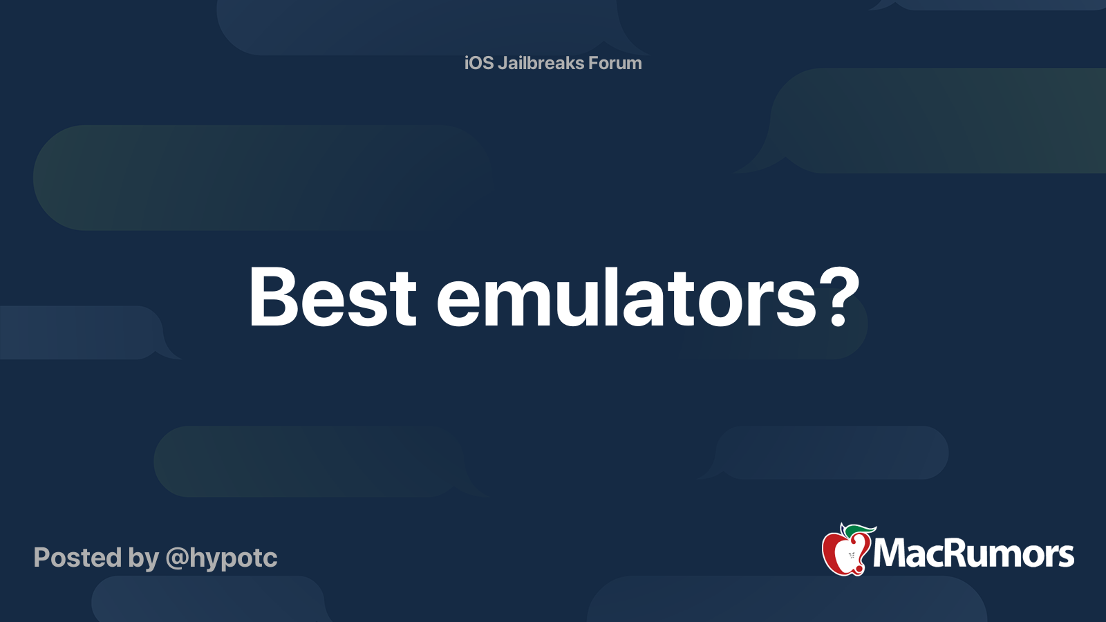 Best Emulators Macrumors Forums