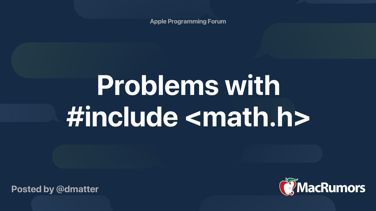 problems-with-include-macrumors-forums