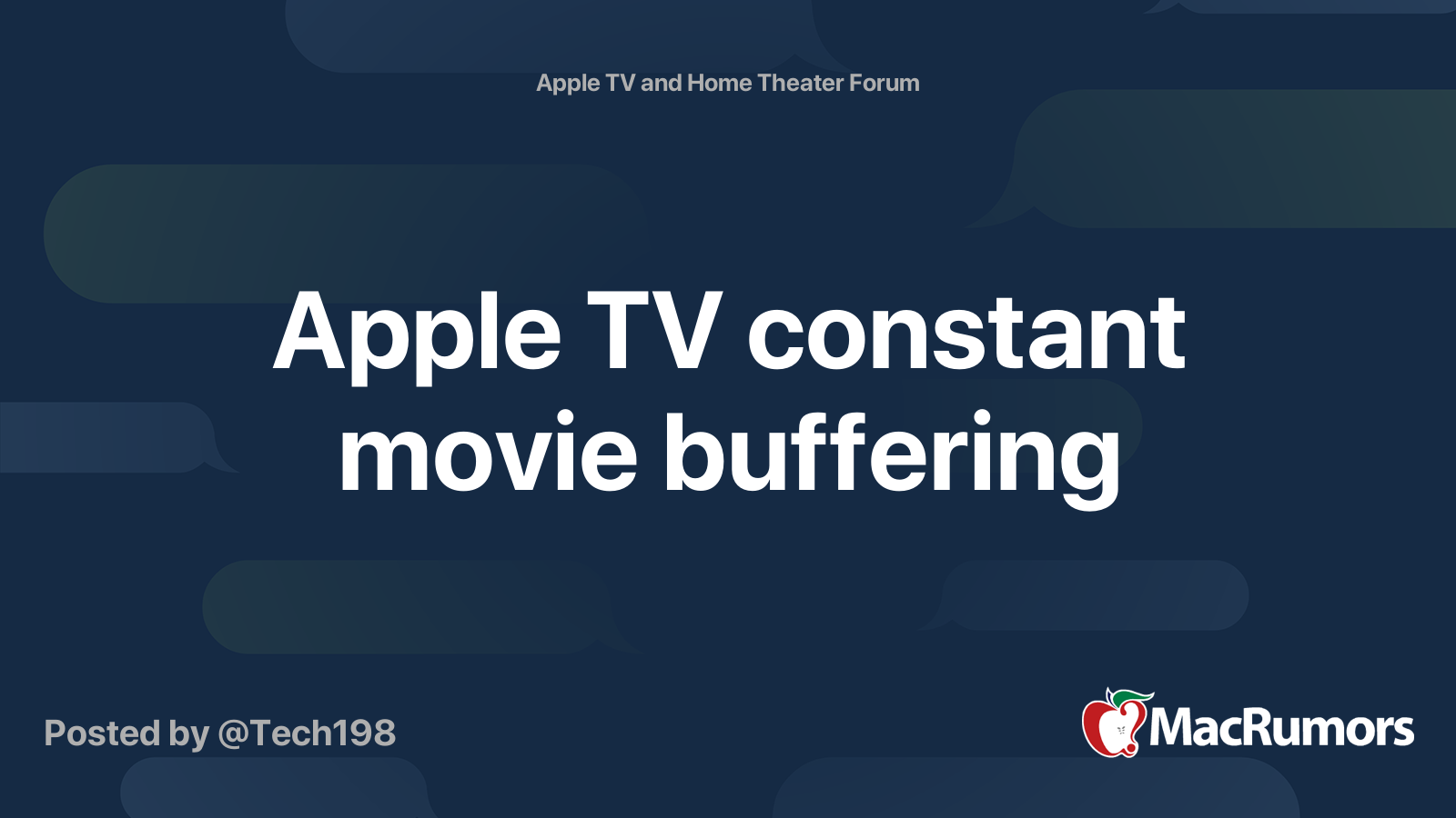 Apple TV constant movie buffering MacRumors Forums