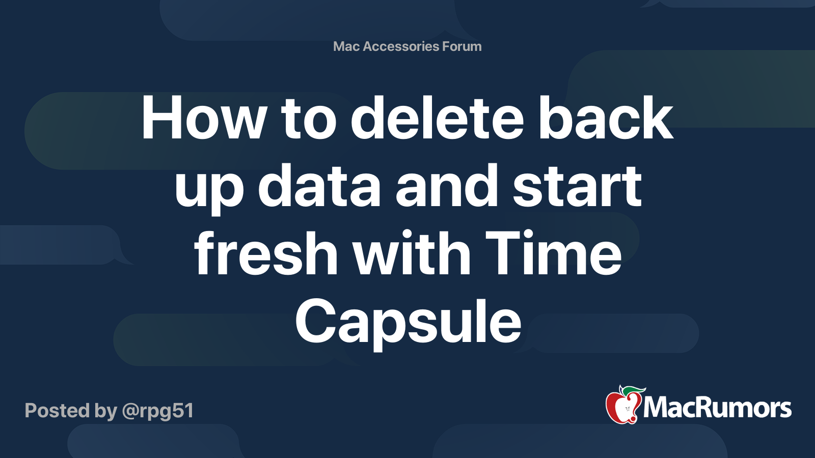How delete back up data and start fresh with Capsule | Forums