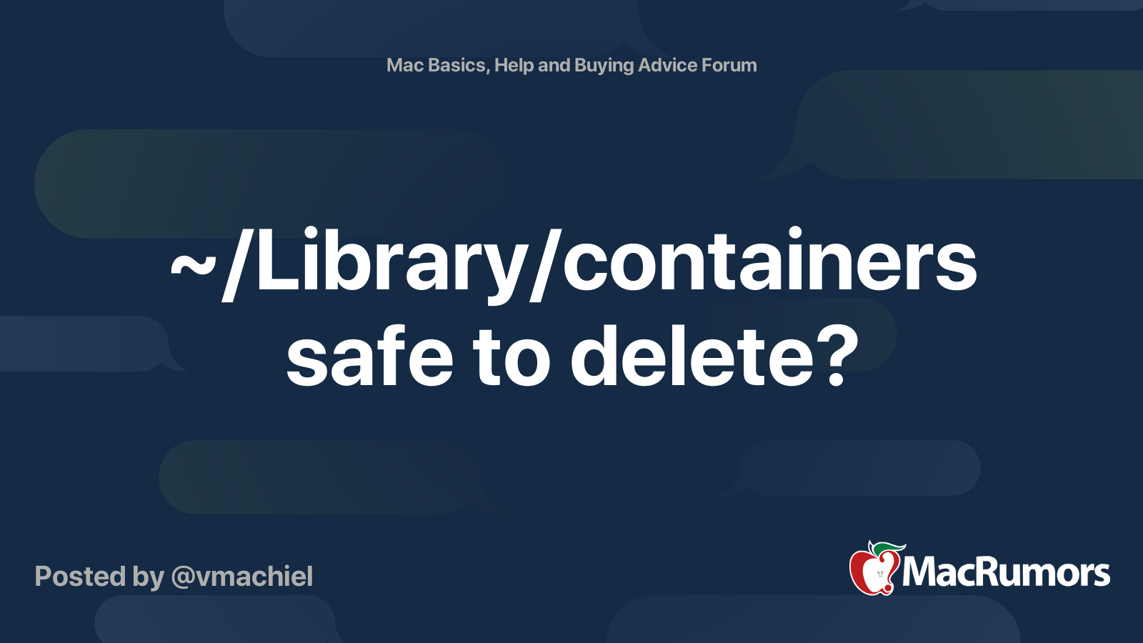 Can i delete library containers macro