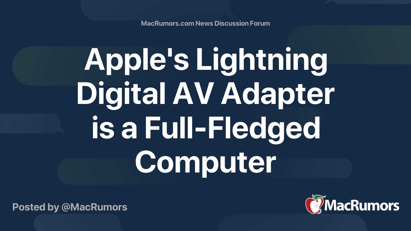 Apple's Lightning Digital AV Adapter is a Full-Fledged Computer ...
