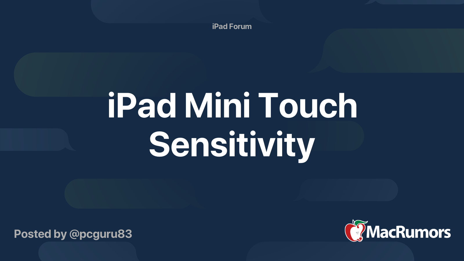 ipad mini 4 touch screen sensitivity
