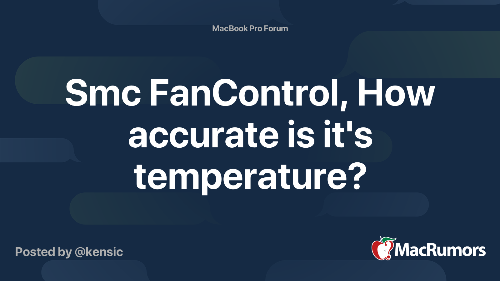 værksted skat Mundskyl Smc FanControl, How accurate is it's temperature? | MacRumors Forums