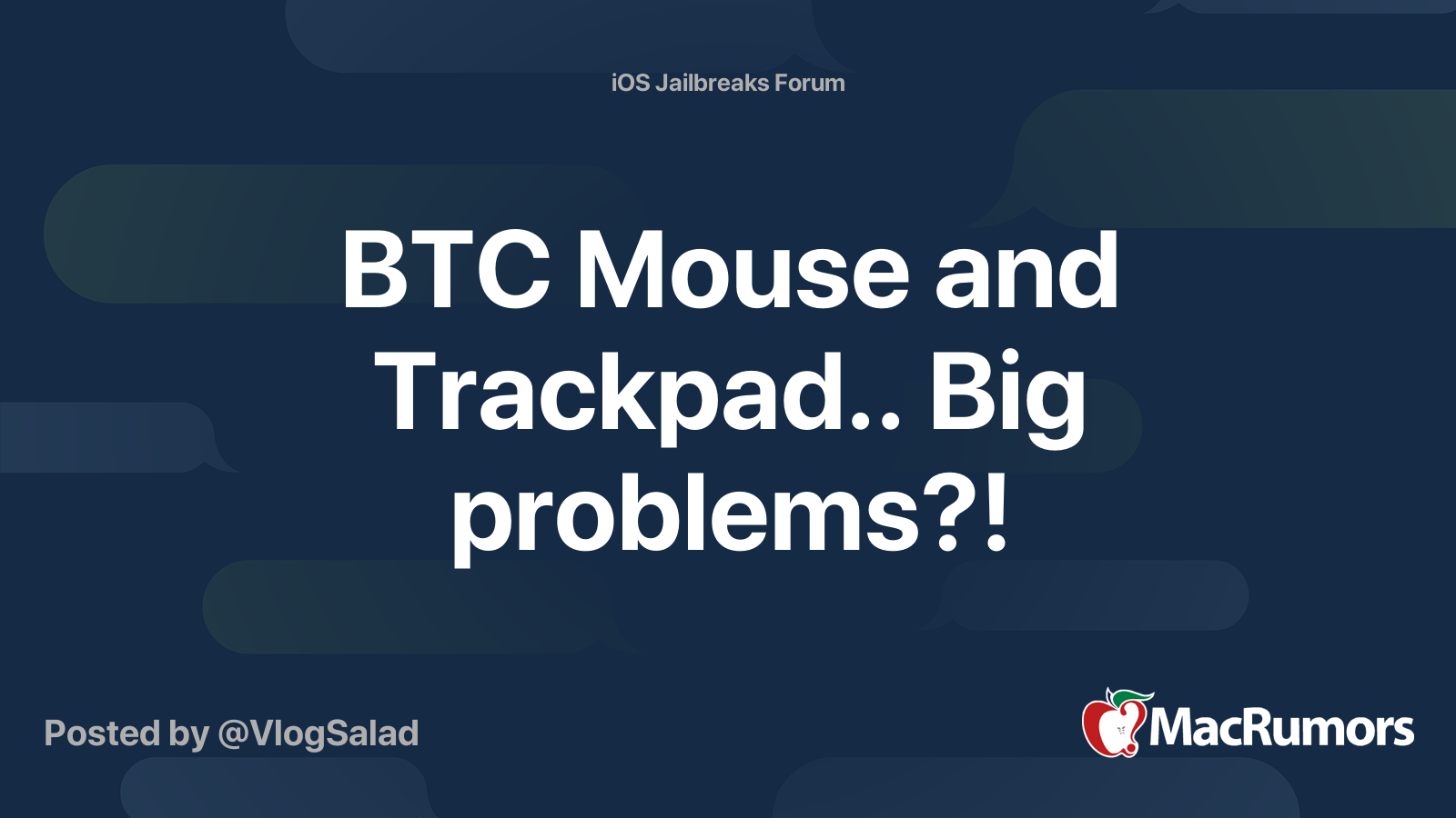 btc mouse and trackpad cracked