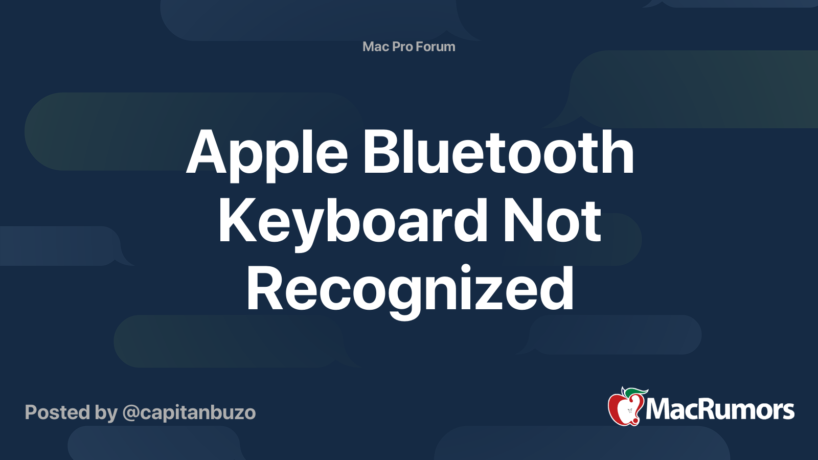 Apple bluetooth keyboard not recognized macrumors forums