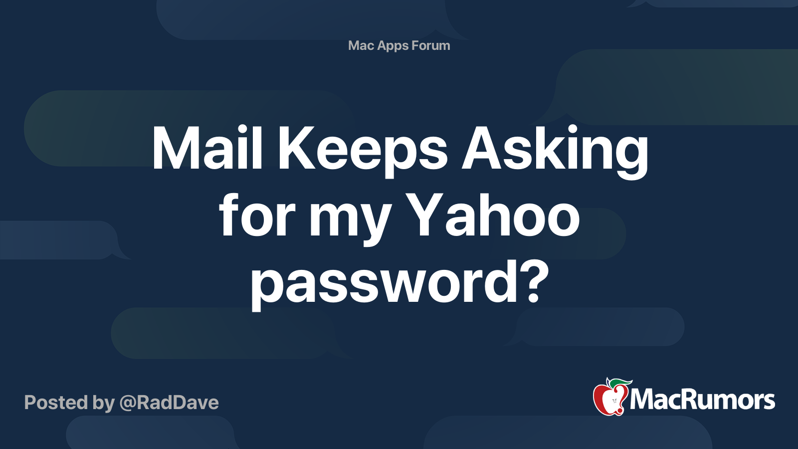 Why Does Yahoo Keep Asking Me For My Password