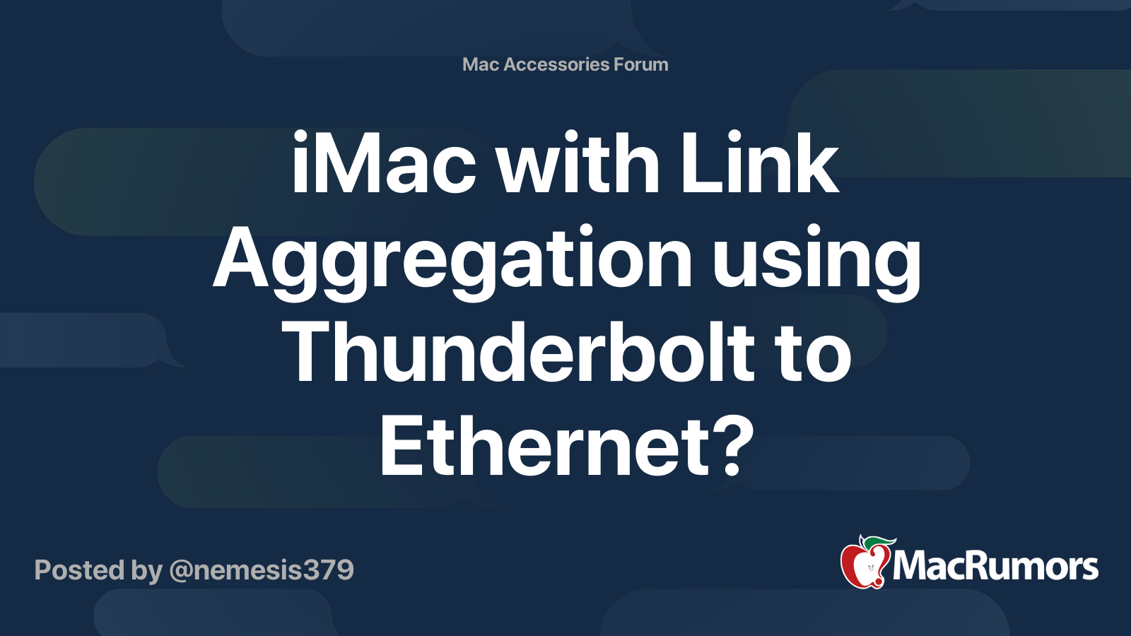 iMac with Link Aggregation using Thunderbolt to Ethernet? | MacRumors ...