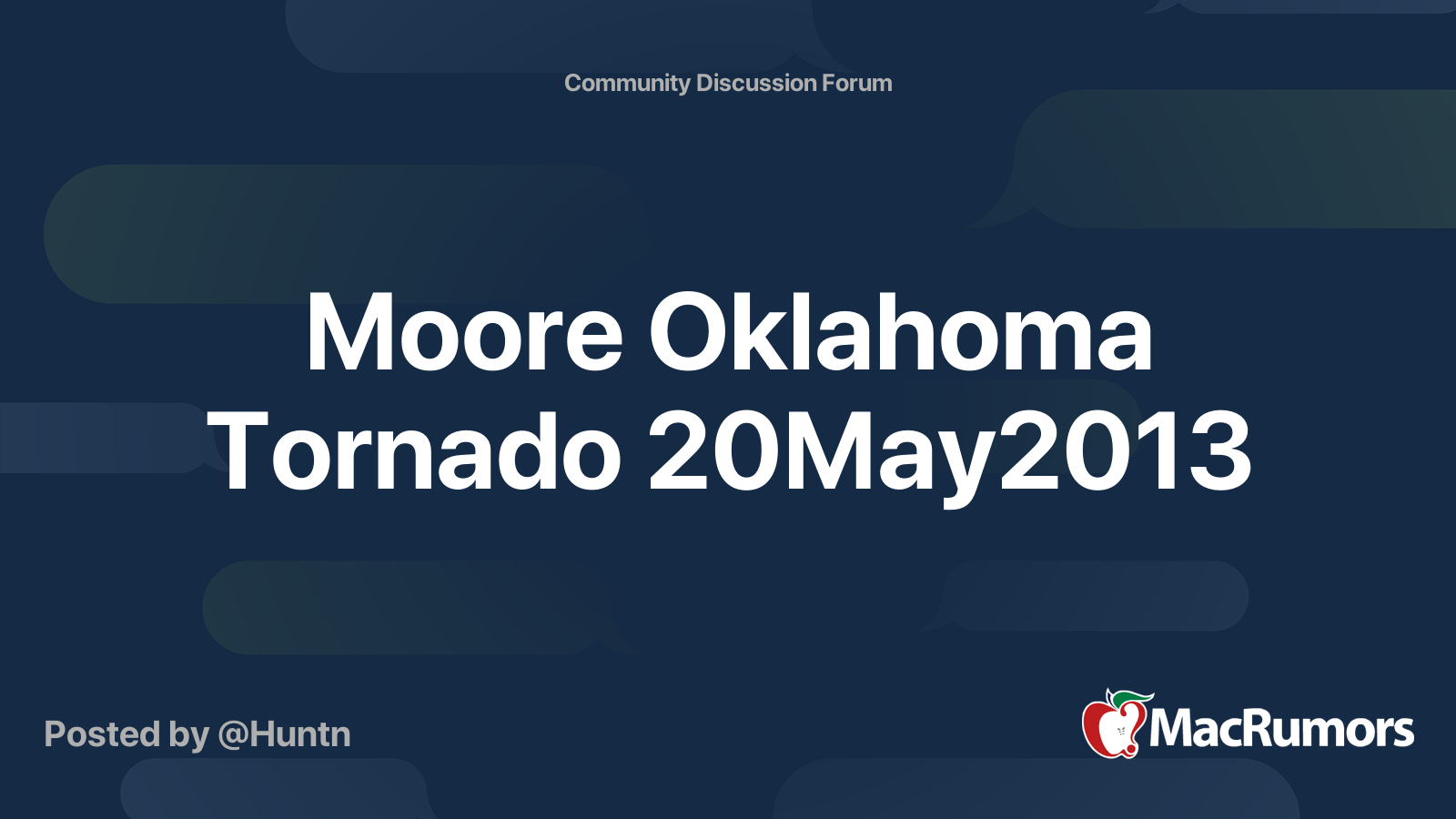 Moore Oklahoma Tornado 20May2013 MacRumors Forums