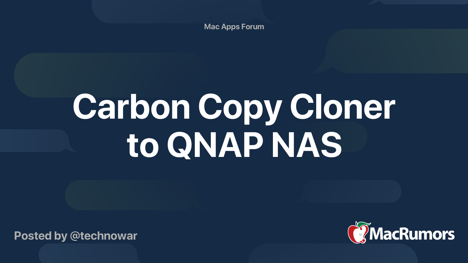 carbon-copy-cloner-to-qnap-nas-macrumors-forums