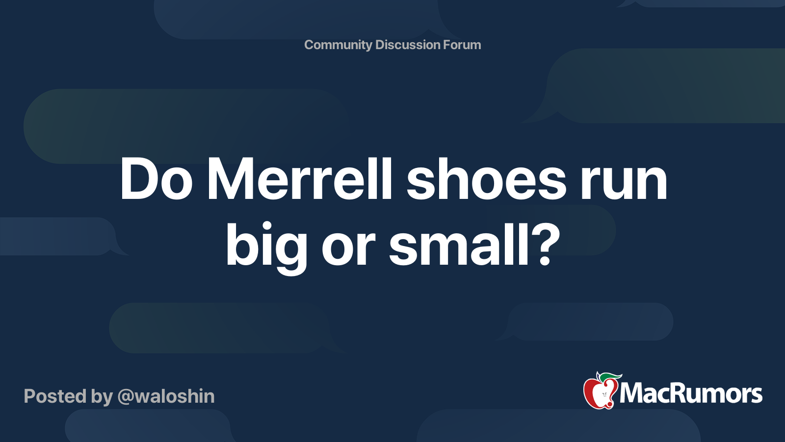 Do merrells store run small