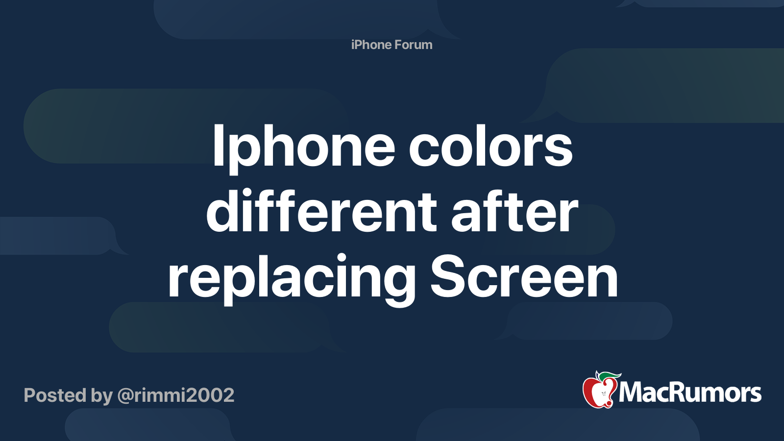 iphone screen changing colors on its own