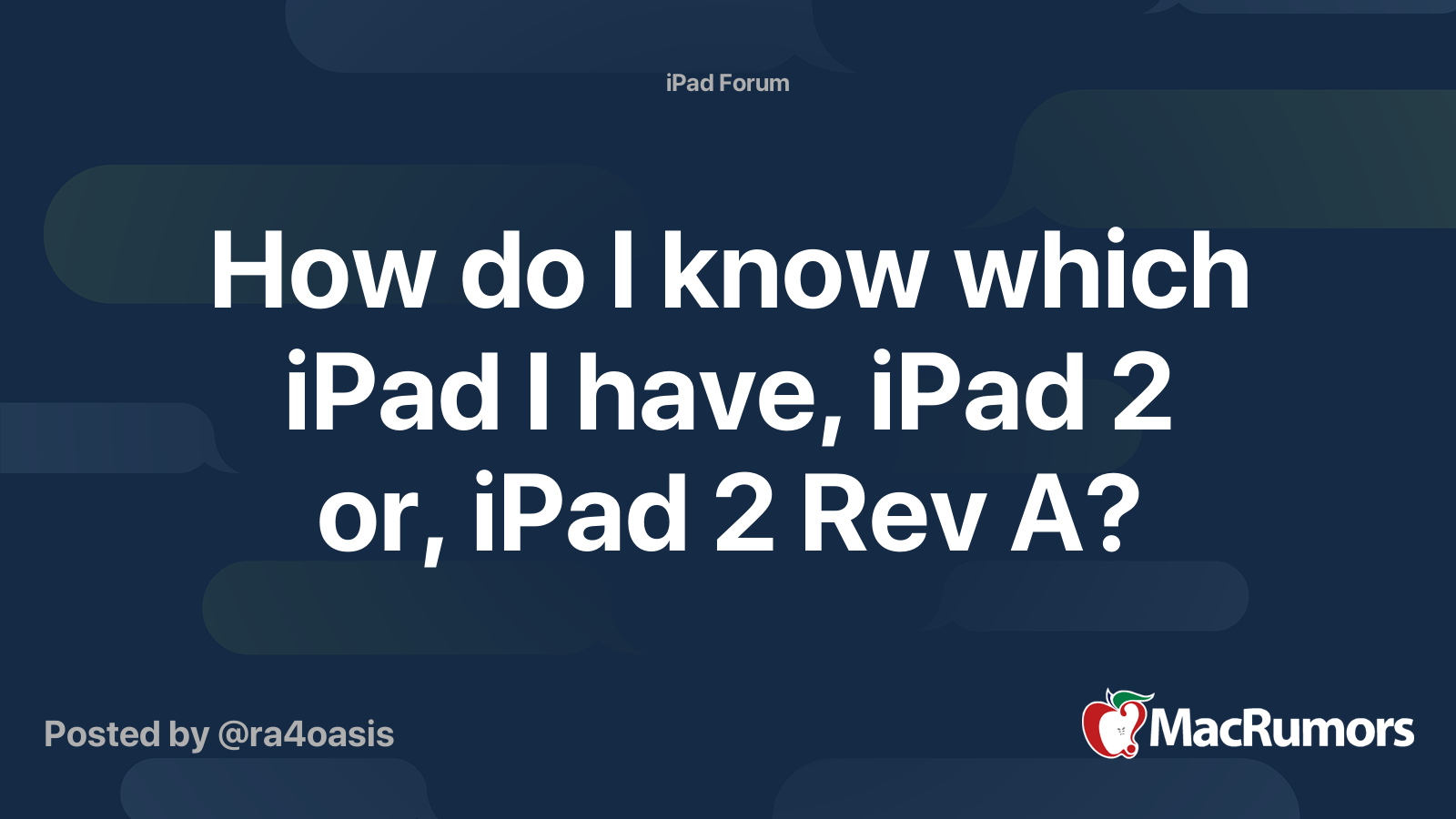 how to figure out what kind of ipad u have