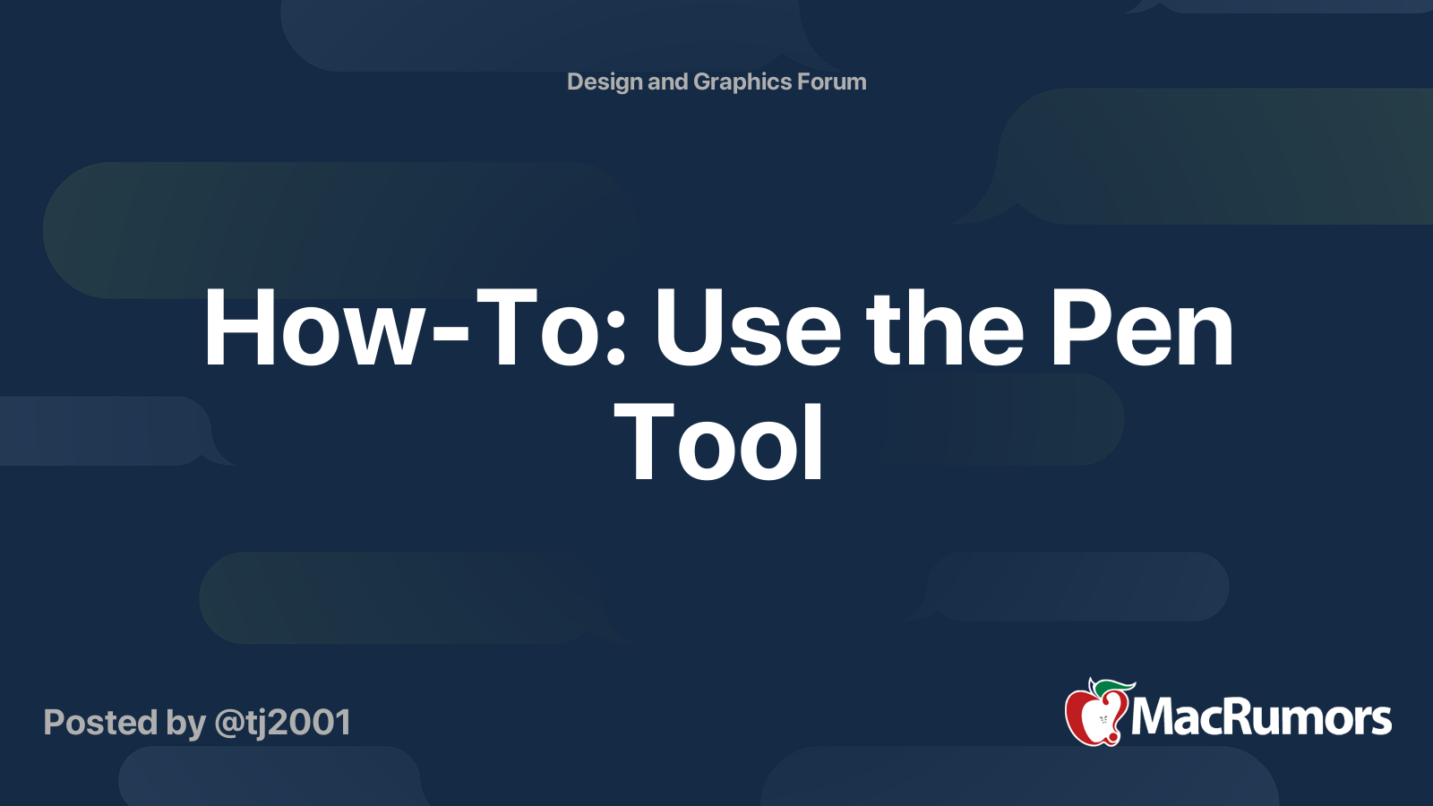 How-To: Use the Pen Tool | MacRumors Forums