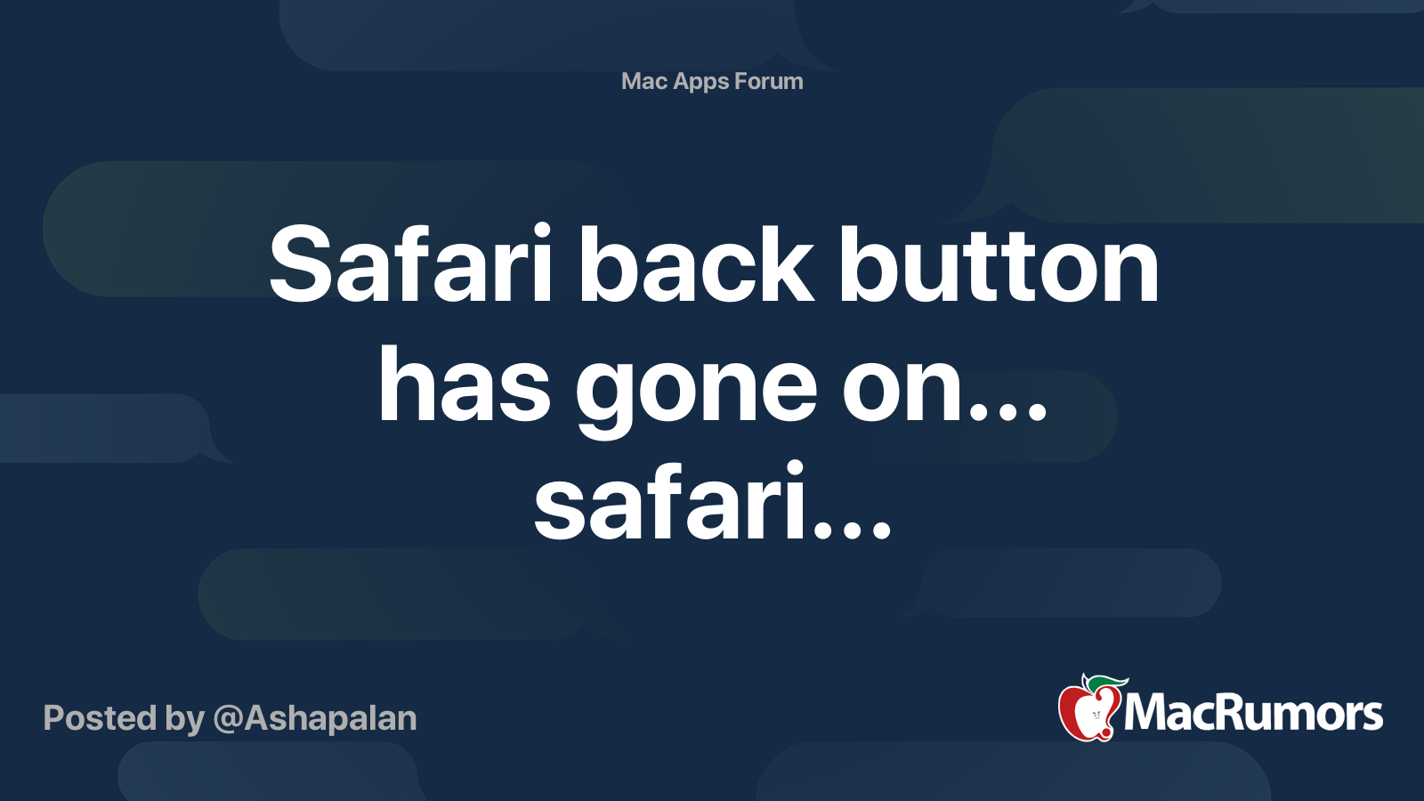 safari browser back button issue