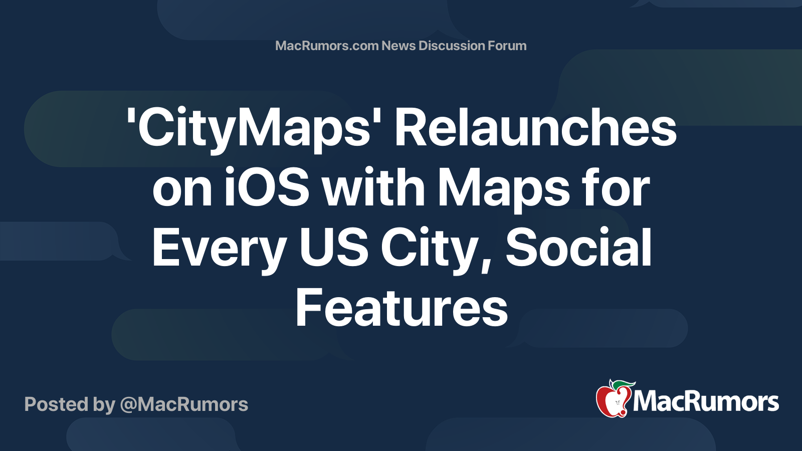 'CityMaps' Relaunches on iOS with Maps for Every US City, Social ...