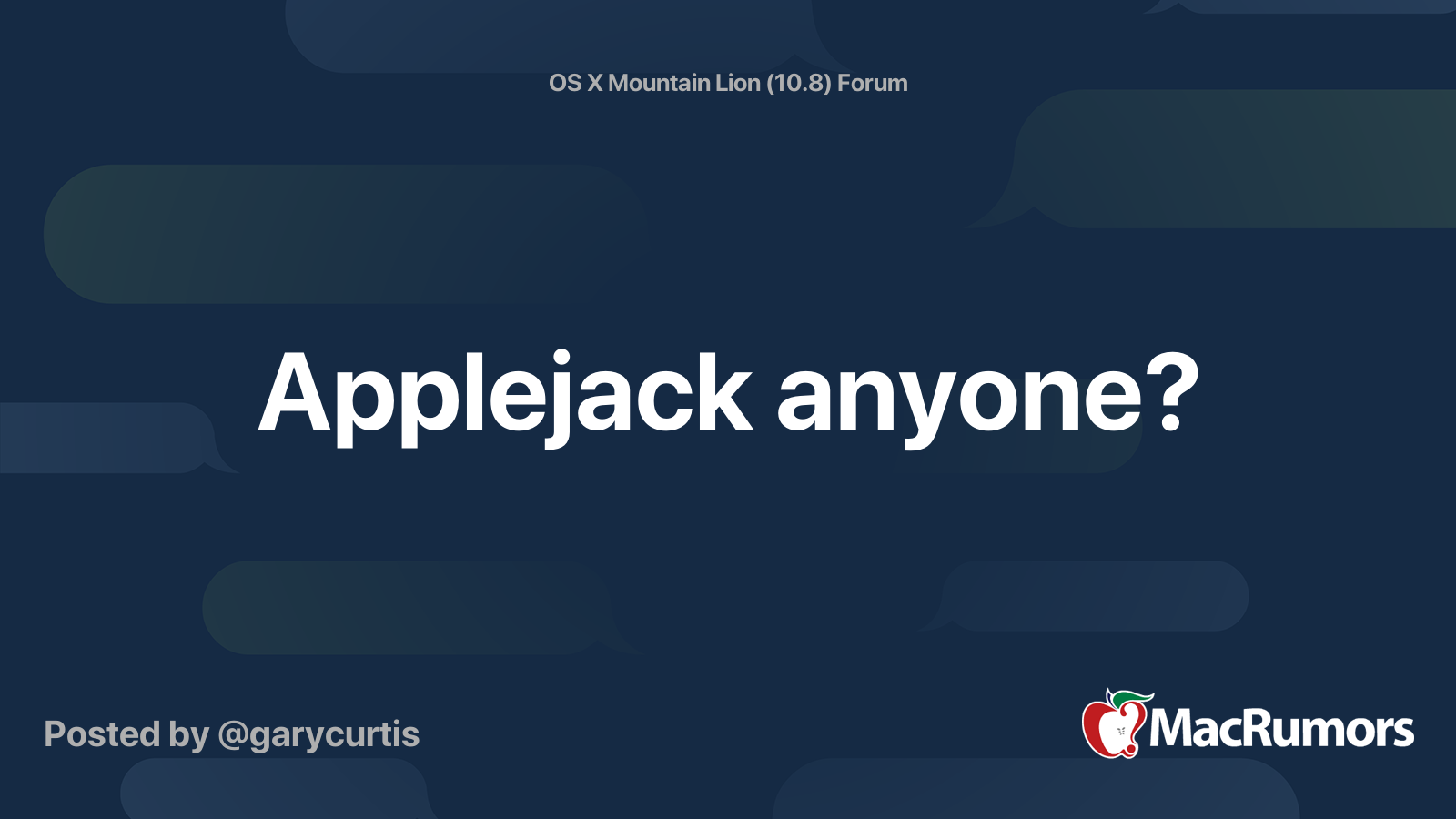 Applejack download mac os x 10.6