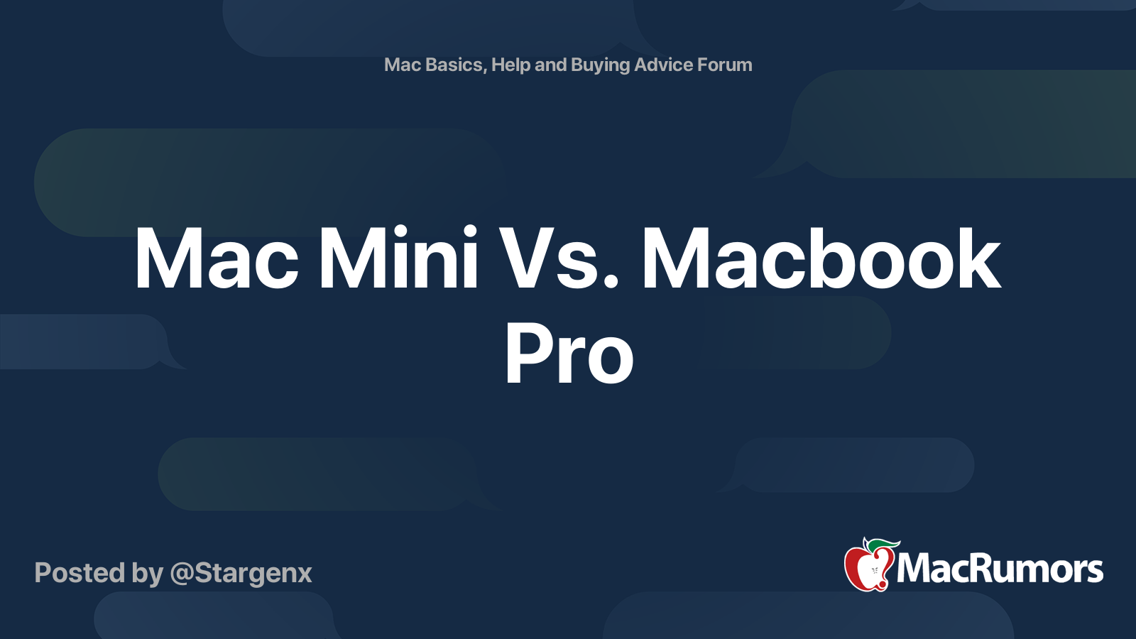 Mac mini vs macbook pro macrumors forums