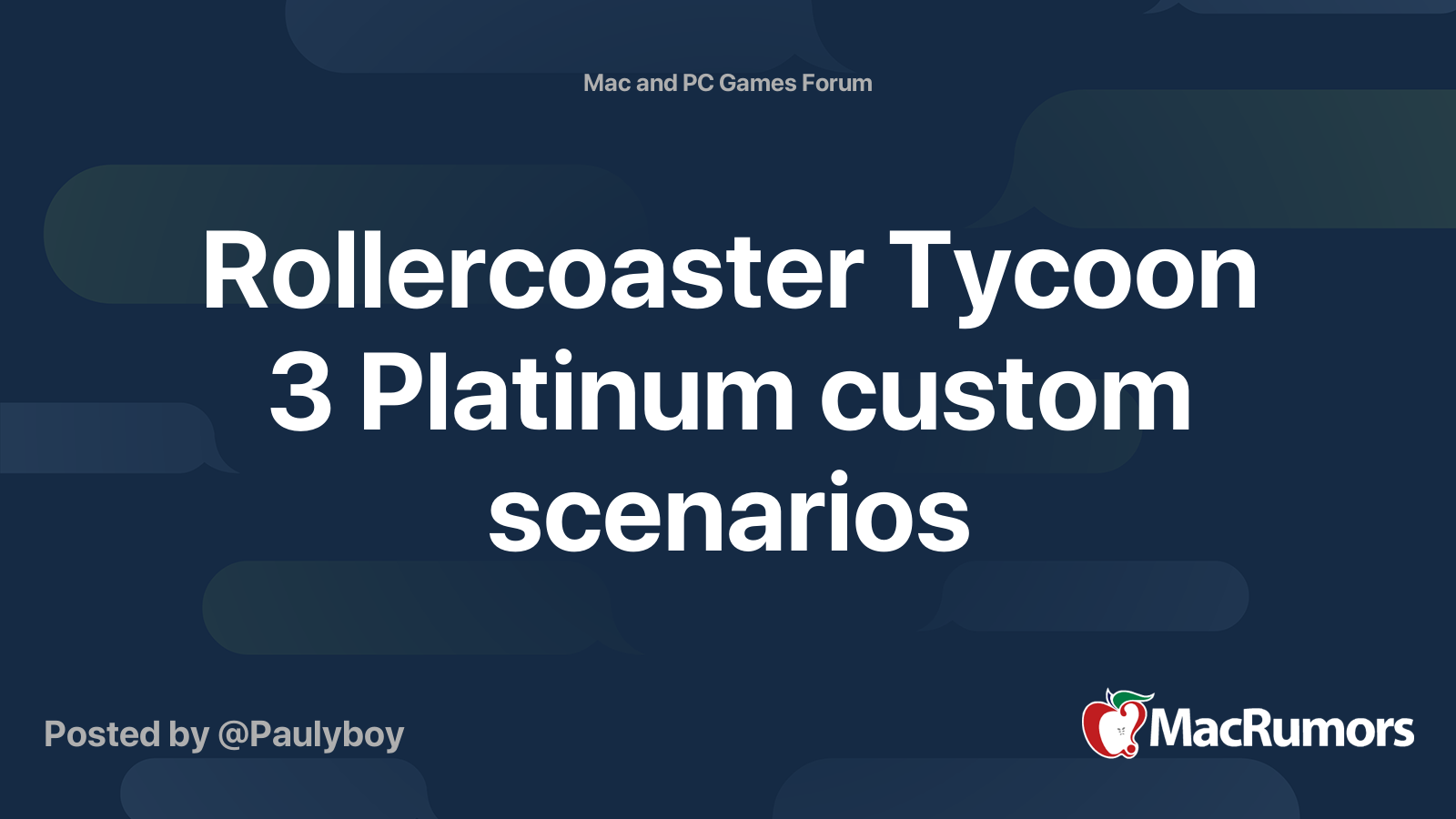 Roller Coaster Tycoon 3 Platinum para Windows e Mac em português