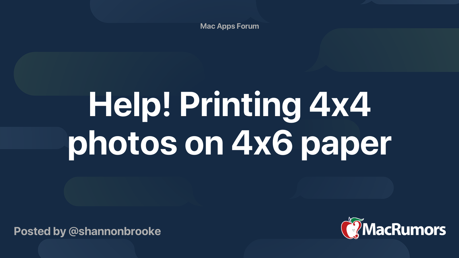 How To Print 4x4 Photos